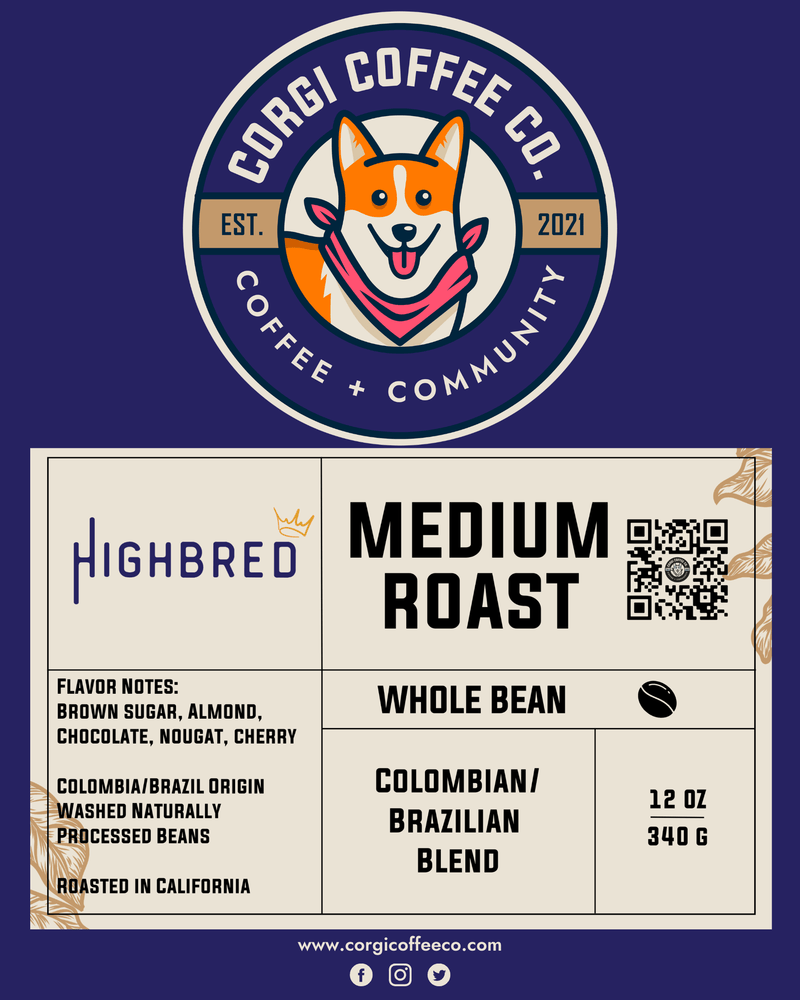 Highbred: Medium Roast Colombia/Brazil Blend
