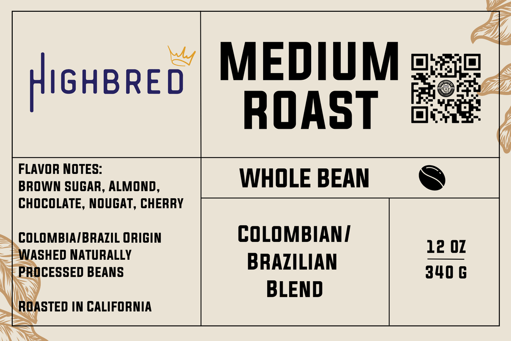 Highbred: Medium Roast Colombia/Brazil Blend