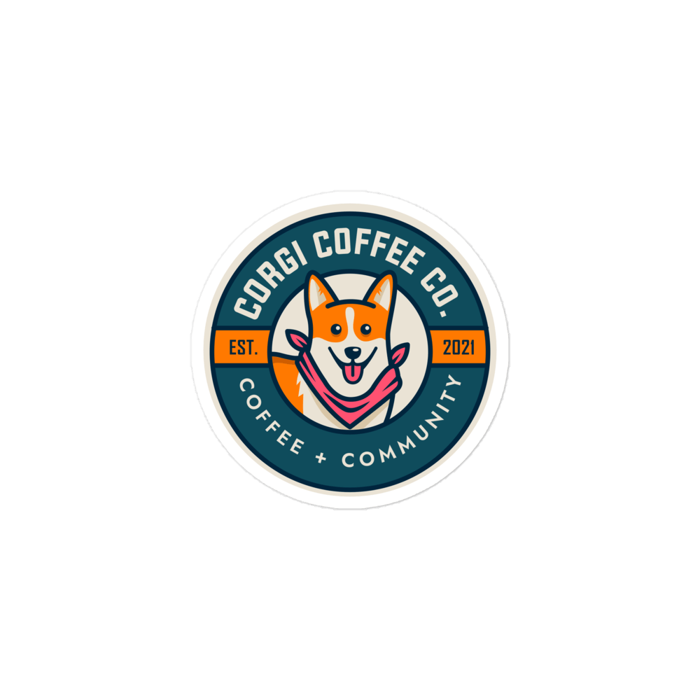 
            
                Load image into Gallery viewer, Corgi Coffee Co. Logo Stickers
            
        